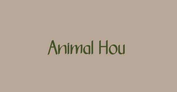Animal House font thumbnail